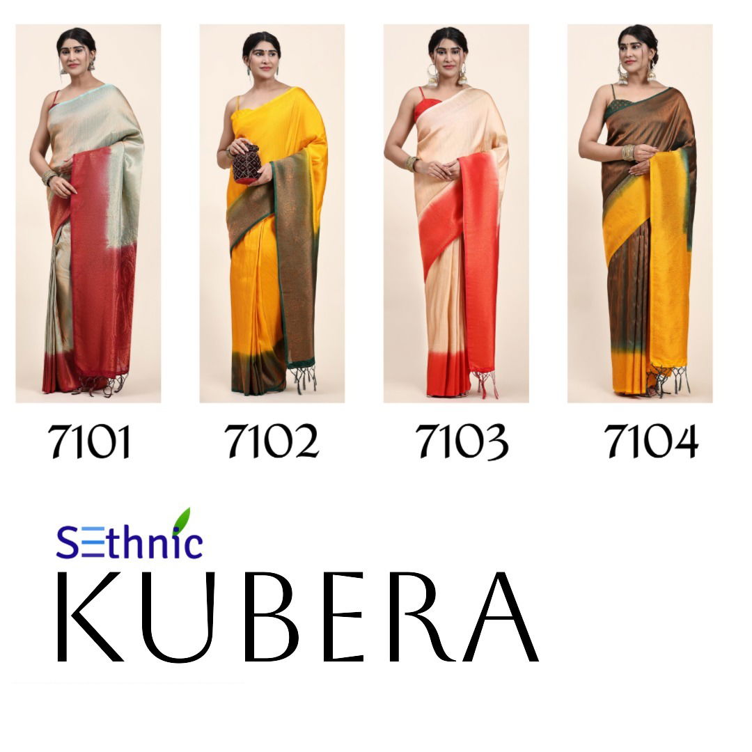 Sethnic Kubera Fancy Soft Zari Silk Saree Collection
